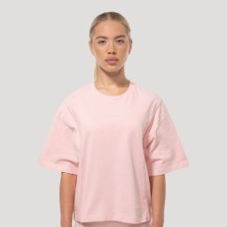 GymBeam Tricou pentru femei Oversized Mochi Pink S