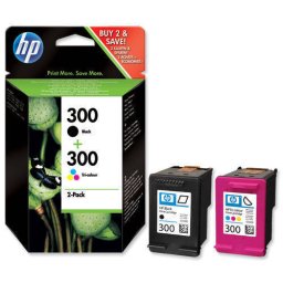 Set 2 Cartuse Cerneala HP 300 CN637EE Negru / Tri-color