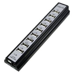 Logilink HUB USB 2.0 extern 10 x cu alimentare 3.5A