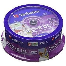 Mediu optic Verbatim BLANK DVD+R DL 8X 8.5GB 25 bucati
