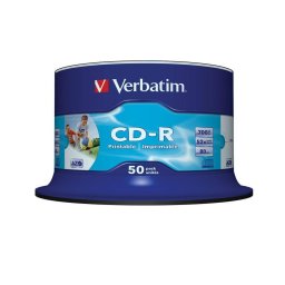 Mediu optic Verbatim CD-R 52X INKJET PRINT 700MB 50