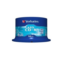 Mediu optic Verbatim BLANK CD-R Verbatim CRYSTAL AZO 52X 700MB 50PK SPINDLE DATALIFEPLUS