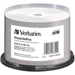 Mediu optic Verbatim DVD-R AZO 4.7GB