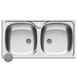 Chiuveta de bucatarie Pyramis Inox E78 2B 78x43,5 LN