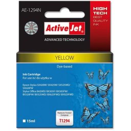 Cartus Inkjet ActiveJet Cartus T1294 compatibil Epson C13T12944010 Yellow