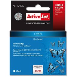 Cartus Inkjet ActiveJet Cartus T1292 cyan compatibil Epson C13T12924010