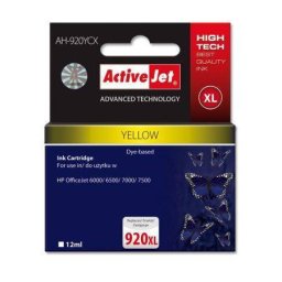 Cartus Inkjet ActiveJet Cartus compatibil HP-920XL CD974AE Yellow