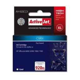 Cartus Inkjet ActiveJet Cartus compatibil HP-920XL CD972AE Cyan
