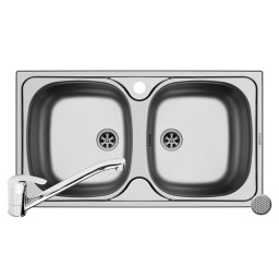 Chiuveta de bucatarie Pyramis Set E78 2B LN + ASALIA Inox