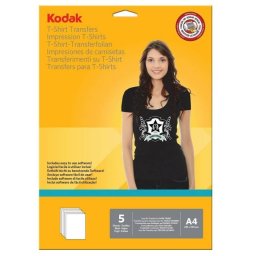 Hartie transfer termic Kodak 5 coli A4 pentru textile negre