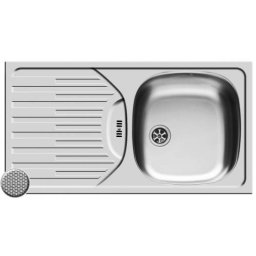 Chiuveta de bucatarie Pyramis ET78 Fork 780 x 435 mm 1 Cuva Inox Argintiu