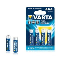 Varta Baterie alcalina Micro (AAA,R03) 1,5V High Energy 4 buc