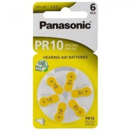 Set Baterii Autidive Panasonic Zinc Air PR230(10) 6 Bucati