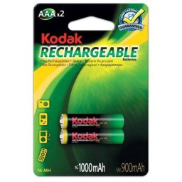 Acumulator Ni-MH Micro (AAA,R03) Kodak 1.2V 1000 mAh 2 buc Negru