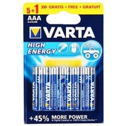 Varta Baterie alcalina Micro (AAA,R03) 1,5V High Energy 6 buc