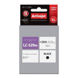 Cartus Cerneala ActiveJet AB-529BN Compatibil cu Brother LC529BN 58ML Negru