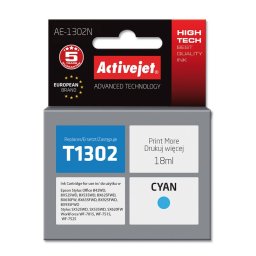 Cartus Cerneala ActiveJet AE-1302N Compatibil cu Epson T1302 18ML Cyan