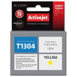 Cartus Cerneala ActiveJet AE-1304N Compatibil cu Epson T1304 18ML Yellow