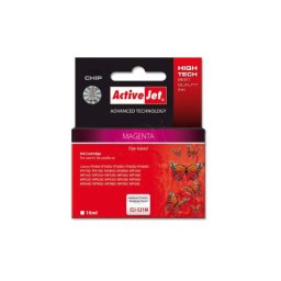 Cartus compatibil ActiveJet ACC-521M Magenta 10 ml Chip Canon CLI-521M