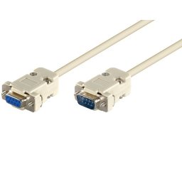 Cablu OEM DSUB 9MF/2,0-BU serial RS232 D-SUB 9 pini tata la D-SUB 9 pini mama 2 m