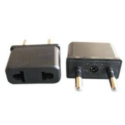 Adaptor priza US la EU OEM Tensiune intrare 220 V AC Negru
