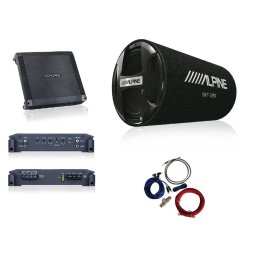 Pachet Subwoofer Auto ALPINE SWT-12S4 + BBX-T600 + Kit Cabluri
