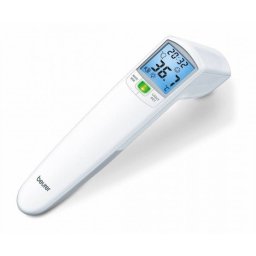 Termometru Beurer FT100 non-contact Alarma de febra cu LED Senzor de distanta 60 de spatii de memorare Alb