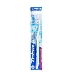 Periuta de dinti manuala Trisa 627194 Pearl White Soft Verde