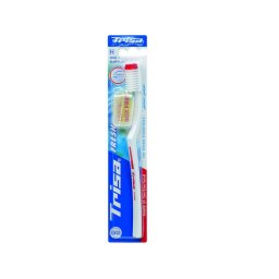 Periuta de dinti manuala Trisa 603007 Fresh Hard cu capac protectie Alb / Rosu