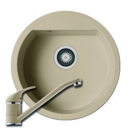 Chiuveta de bucatarie Pyramis Compozit Cercio Ã 48.5 1B Dark Beige