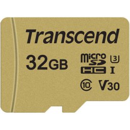 Card Transcend TS32GUSD500S microSDHC USD500S 32GB + Adaptor