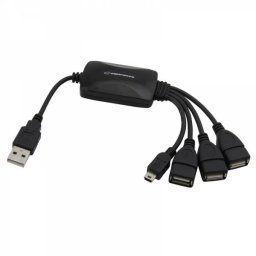 Hub USB Esperanza EA114 3x USB 2.0 + 1x mini USB