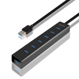 Hub USB AXAGON HUE-SA7BP 7x USB 3.0 AC Adapter Negru