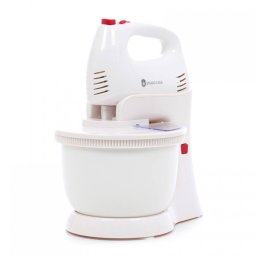 Mixer cu bol Studio Casa HM422W/R 300W Bol rotativ 5 Viteze + Turbo Alb