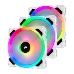 Ventilator carcasa Corsair LL120 White RGB LED 120mm Three Fan Pack Lighting Node PRO