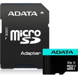 Card de memorie ADATA V30S 256GB Premier Pro MicroSDXC Clasa 10 UHS-I U3 + Adaptor SD