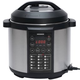 Multicooker cu gatire la presiune Heinner HPCK-6IX 6 Litri 15 programe 1000W Argintiu/Negru