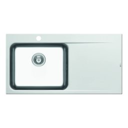 Chiuveta bucatarie granit si inox Pyramis PYRROS 100x52 1B 1D ST Snow