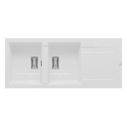 Chiuveta bucatarie Pyramis KARTESIO 116x50 2B 1D Snow