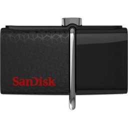Memorie USB Sandisk Dual Drive 3.0 16GB USB 3.0 Black