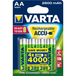 Baterie Varta Ni-MH Mignon (AA,R6) 1.2V 2600mAh 4 bucati