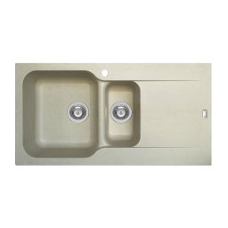 Chiuveta soft compozit de bucatarie Pyramis Level Durothek 1 1/2B 1D ST Bej