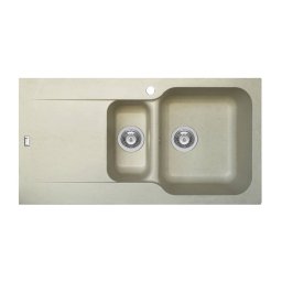 Chiuveta soft compozit de bucatarie Pyramis Level Durothek 1 1/2B 1D DR Bej