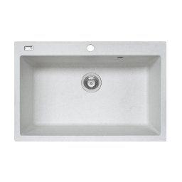 Chiuveta soft compozit de bucatarie Pyramis Square Durothek 76x50 1B Alb