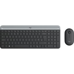 Kit Tastatura + Mouse Logitech MK470 Slim Wireless US International USB Negru