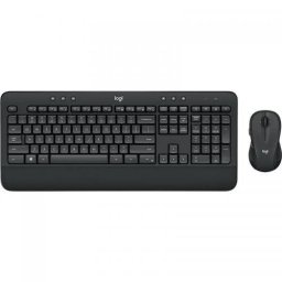 Kit Wireless Logitech MK545 Tastatura USB Layout US Black + Mouse Laser USB Black