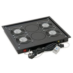 Panou Ventilatie Triton RAB-CH-X04-X3 pentru Rack de Podea 19Inch 4 Ventilatoare 230V/60W cu Termostat Flux Axial Negru