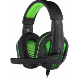 Casti gaming T-Dagger Cook Black Green