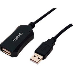 Cablu Logilink UA0001A Repeater USB 1.1 USB 2.0 USB A soclu USB A mufÄ 5m Negru