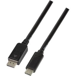 Cablu video Logilink UA0335 USB Male tip C - DisplayPort v1.2 Male 1.8m Negru